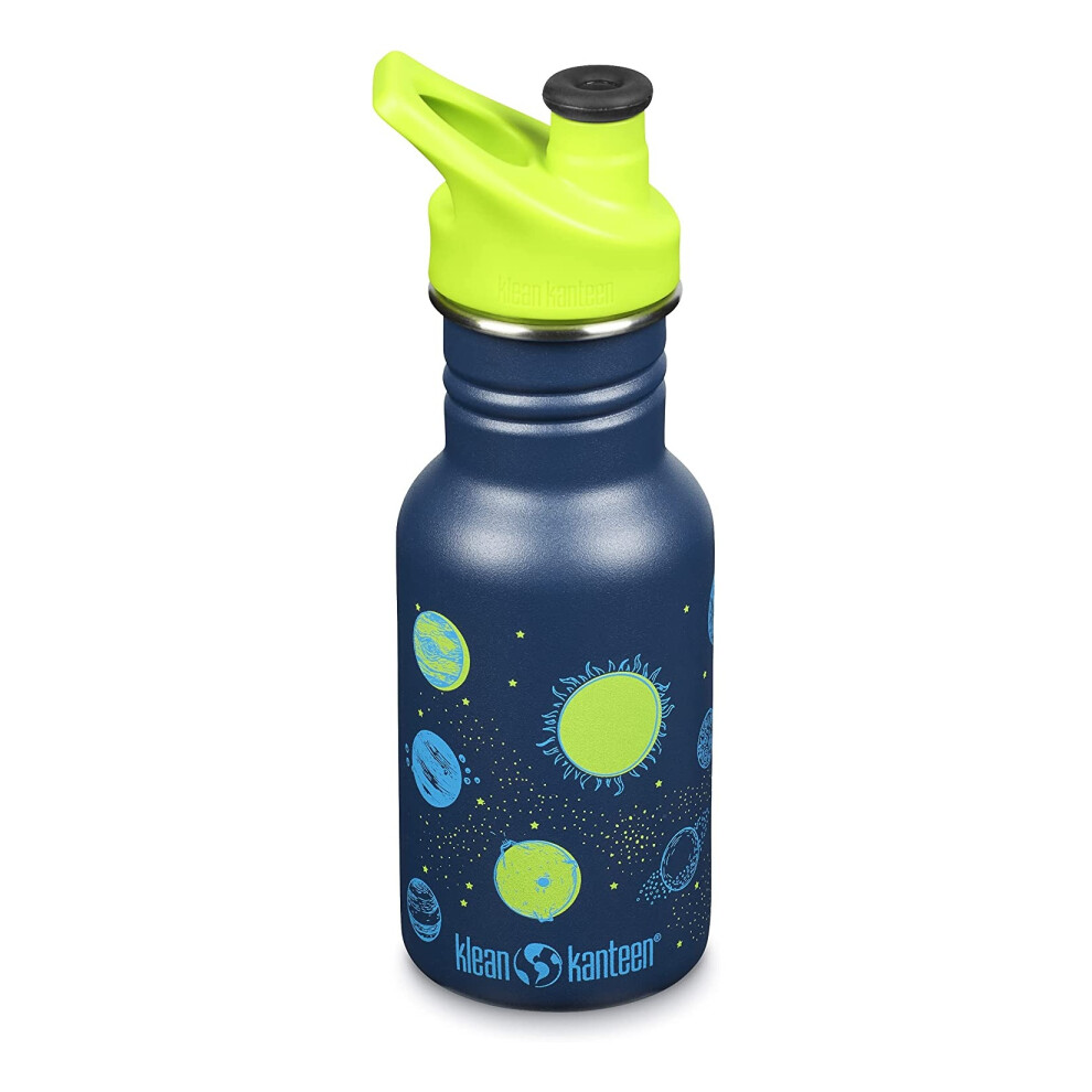 (planets) Klean Kanteen Kids bottle 355ml - narrow design stainless steel with Sport Cap