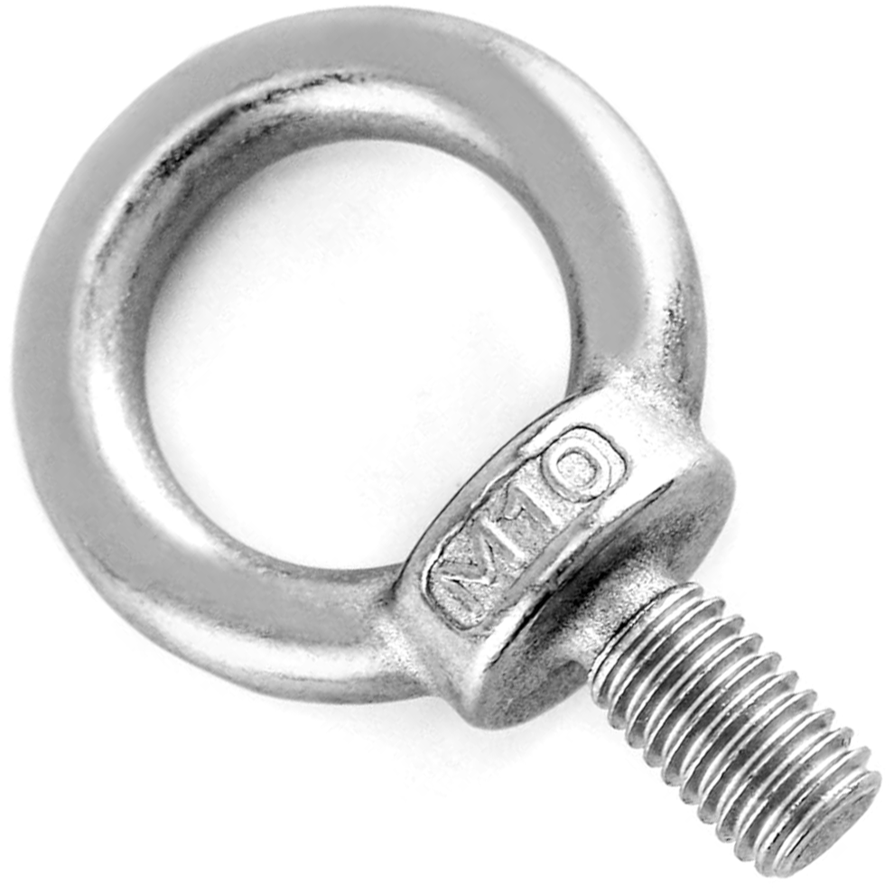 (Pack of: 2, M12) DIYUK Lifting Eye Bolt Heavy Duty Lifting Ring Eye Bolts Male Screw Thread, Ring Shape Eyebolts for Secure Hooking and Lifting