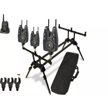 NGT Dual Line Rod Pod & Dynamic MK2 3pc Wireless Alarms with Receiver Setup