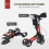 Homcom HOMCOM Folding Rollator Walker w/ Seat Storage Bag Adjustable Handle for Seniors 7
