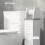 kleankin Slim Toilet Roll Storage Unit with Cupboard and Adjustable Shelf, White 4