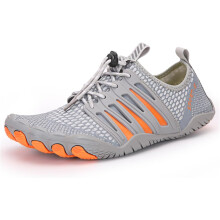 (36, Gray) Barefoot Shoe Men Women Water Shoes Beach Swim Aqua Shoes Womens Sea Swimming Shoes Ladies Wetsuit Pool Water Socks Slip Free