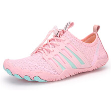 (37, Pink) Barefoot Shoe Men Women Water Shoes Beach Swim Aqua Shoes Womens Sea Swimming Shoes Ladies Wetsuit Pool Water Socks Slip Free