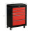 Homcom HOMCOM 5-Drawer Lockable Steel Tool Storage Cabinet Wheels Handle 2 Keys Red 2