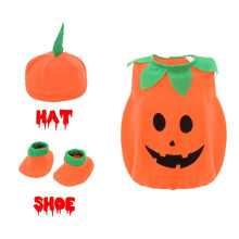 (100CM) Halloween Pumpkin Costume Kids Children Hat Cosplay for Baby Holiday Party Clothing Suit