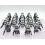Star Wars 104th Phase 2 Wolfpack Commander Wolffe Clone Troopers 24pcs Minifigures Set 1
