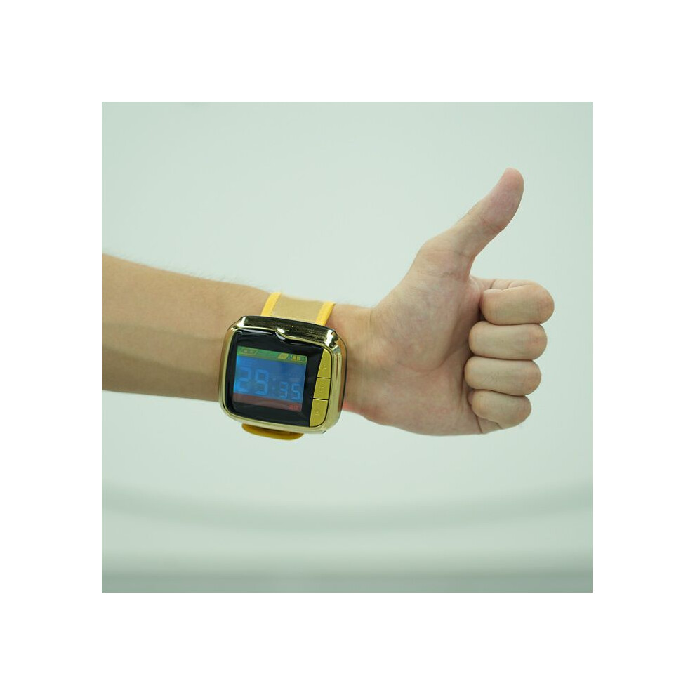 Gold Physiotherapy Laser Watch Device For Rhinitis Hypertension Diabetes