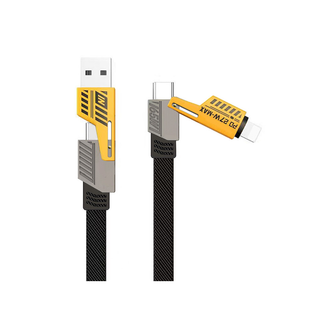 (1M) 4 In 1 Pd 65W 27W Usb Cable Type C Dual Connector 717621688448