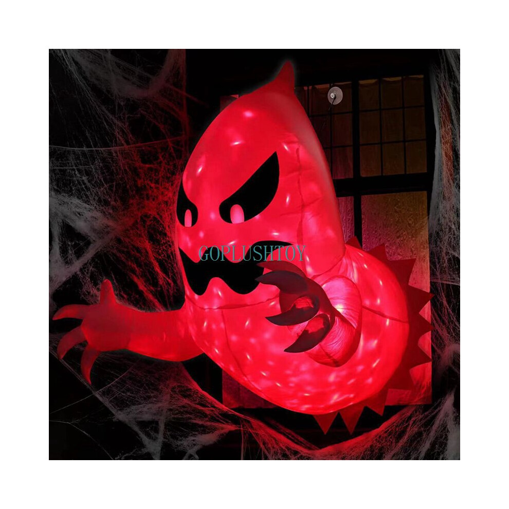 Halloween Inflatable Ghost Outdoor Decorations LED Light Out Window