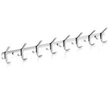 (8 Hooks) Coat Hooks Wall Mounted Stainless Steel Rack