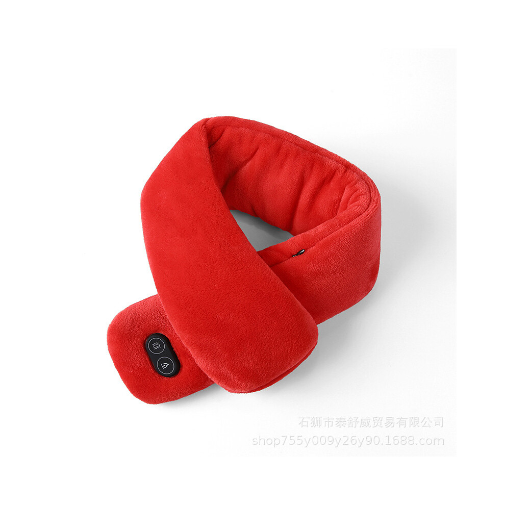 Irich (Red) Smart Heating Scarf Couple Fashion Heating Massage Neck Warmer