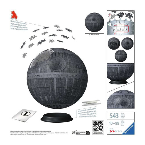 Ravensburger Star Wars 3D Puzzle Death Star (543 Pieces) - Jigsaw Puzzle 1