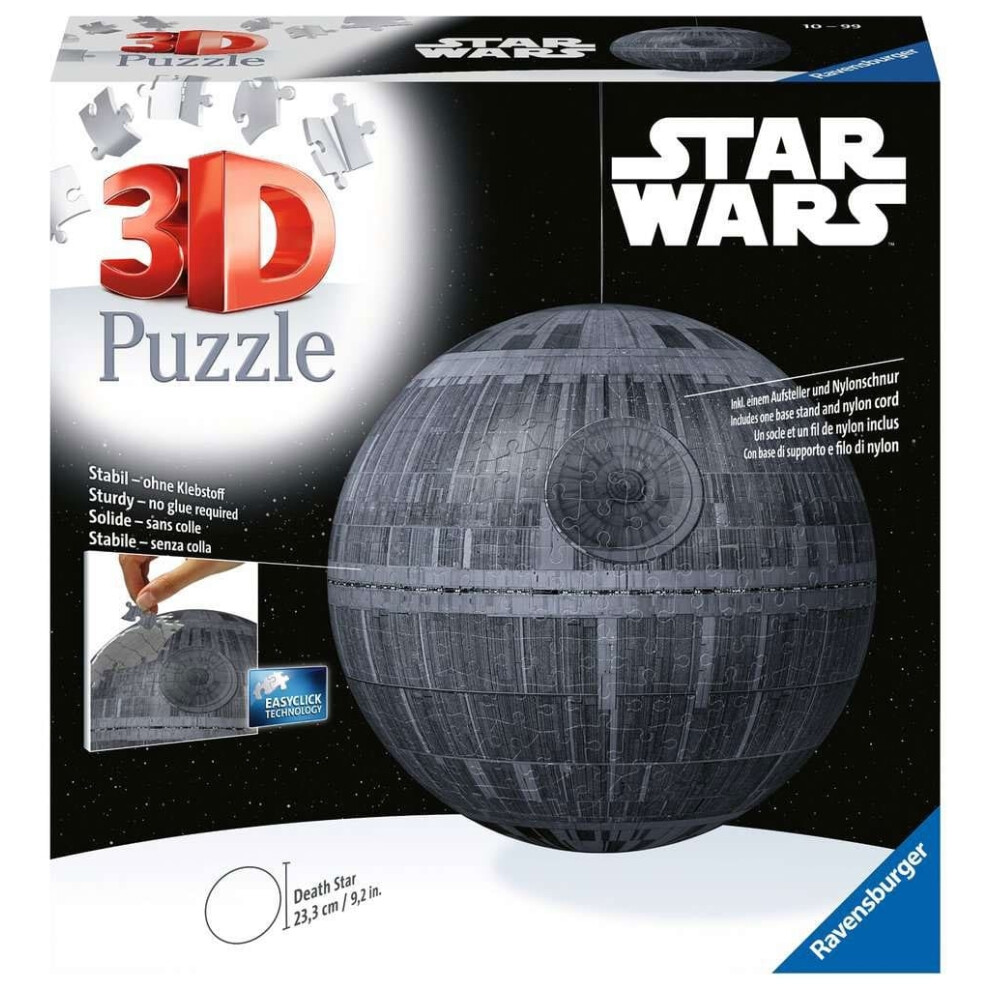 Ravensburger Star Wars 3D Puzzle Death Star (543 Pieces) - Jigsaw Puzzle