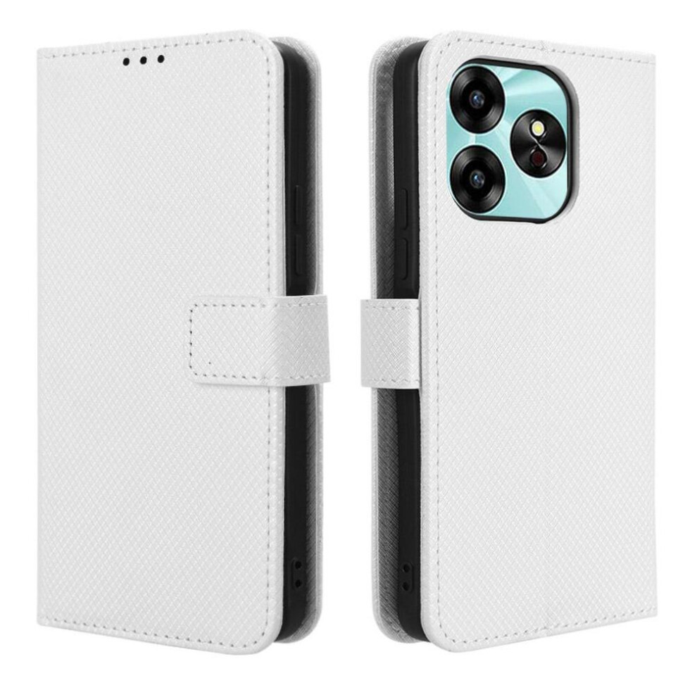 Photos - Case for Umidigi G6 5g Cover Magnetic Wallet Kickstand Card Holder(White)
