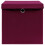VidaXL vidaXL 4x Storage Boxes with Covers Dark Red Organiser Chest Basket Container 4