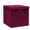 VidaXL vidaXL 4x Storage Boxes with Covers Dark Red Organiser Chest Basket Container 6