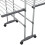 VidaXL vidaXL 3-Tier Laundry Drying Rack with Wheels Silver Clothes Drying Stand 6