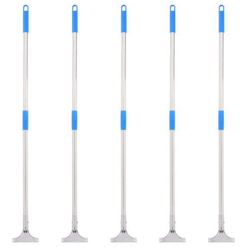 VidaXL vidaXL Floor Squeegee Handles Long Handle Squeegee Pole 5 pcs Steel & Plastic