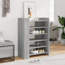 Berkfield Shoe Cabinet Grey Sonoma 74.5x37.5x100 cm Engineered Wood
