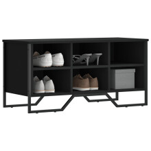 vidaXL Shoe Cabinet Shoe Storage Cupboard Shoe Rack Black Engineered Wood