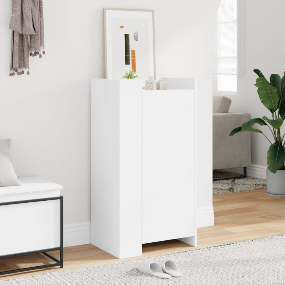 vidaXL Shoe Cabinet White 52x37.5x100 cm Engineered Wood