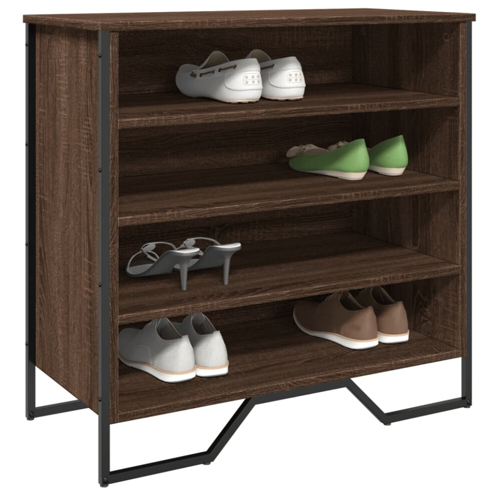 vidaXL Shoe Cabinet Shoe Storage Shelf Shoe Rack Brown Oak Engineered Wood-image-OPC-PF9N9JS-NEW