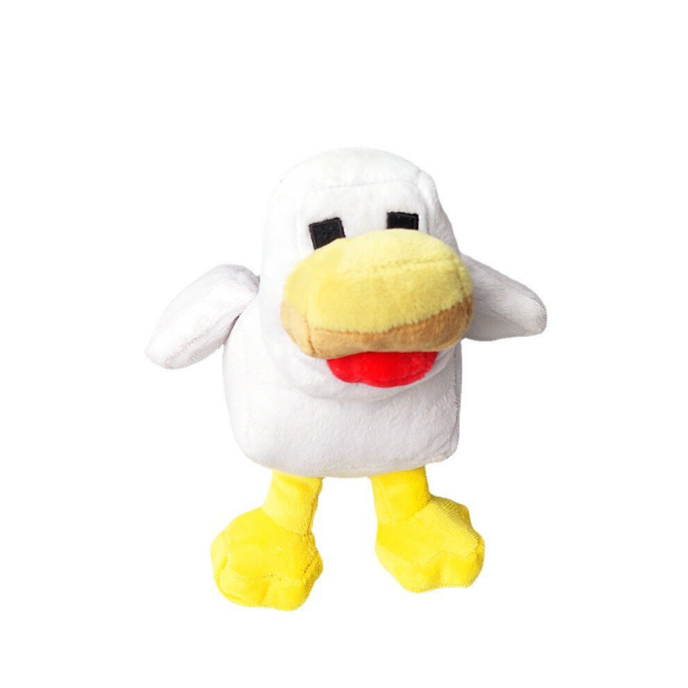 (White Chicken 18cm) Minecraft Soft Plush Toy Minecraft Character Soft Dolls Toys for Boys Girls Kids