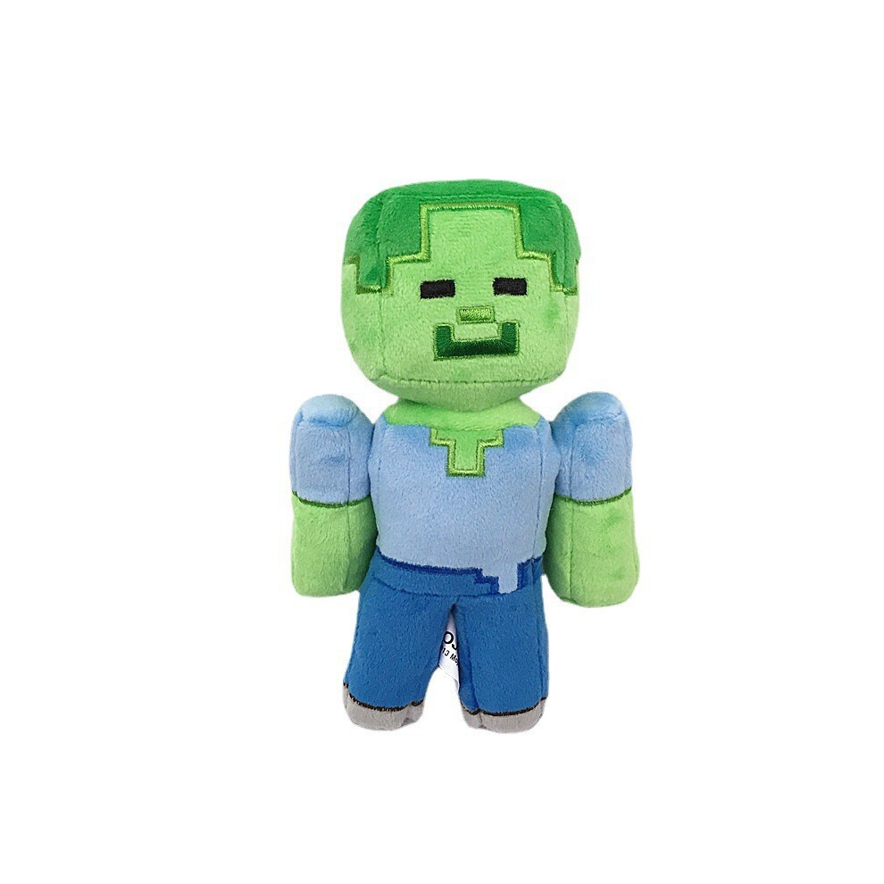 (Zombie 20cm) Minecraft Plush Toys Dolls Stuffed Anime Cartoon Game Plushies Stuffed Doll Gift for Boys Girls