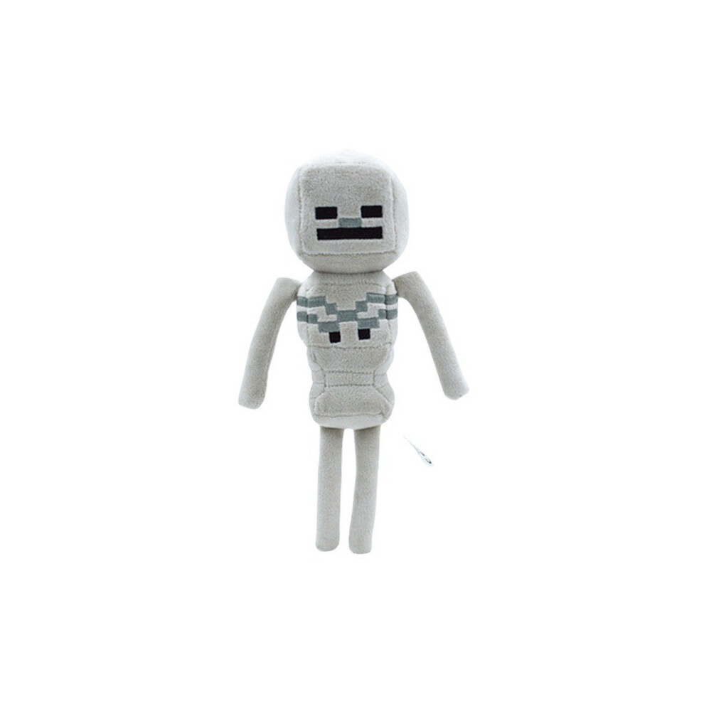 (Skeleton 25cm) Minecraft Toys Plush Figures Soft Toy Dolls Stuffed Collectible Gift for Kids Fans