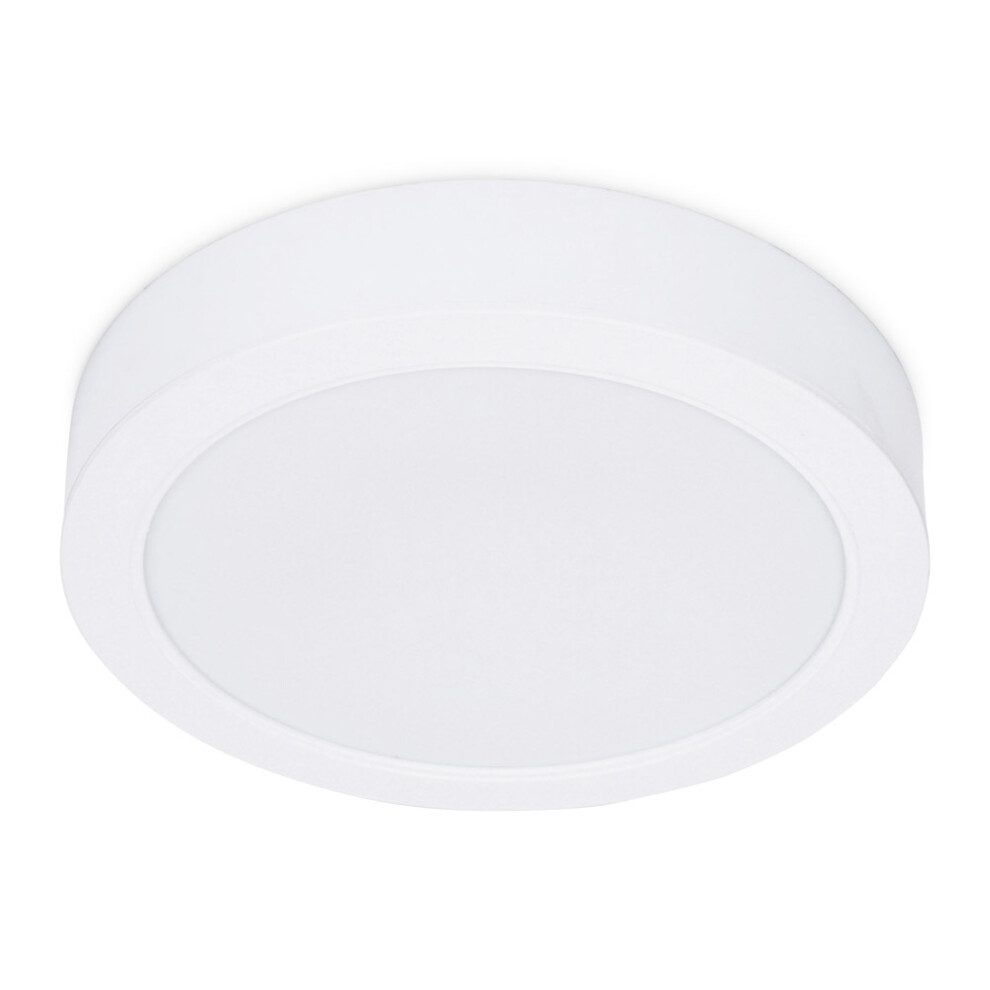 Lacey Round IP44 Integrated LED Flush/Recessed Bathroom Light White