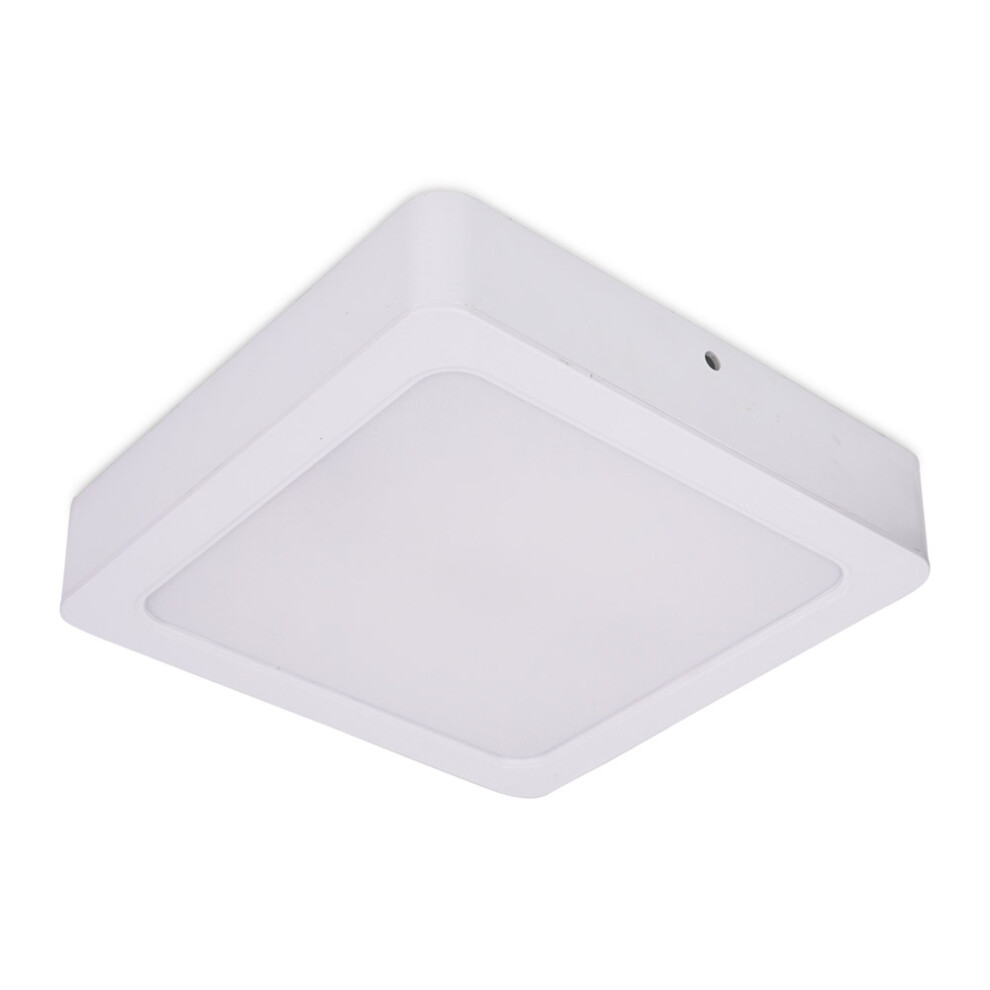 Lacey Square IP44 Integrated LED Flush/Recessed Bathroom Light White