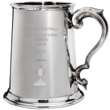 1 Pint Tankard for Glasgow CELTIC FC 2023-24 Scottish Cup Final Winner Pewter Beer Mug Football Fan Trophies Memorabilia Mens Birthday Personalised Gi