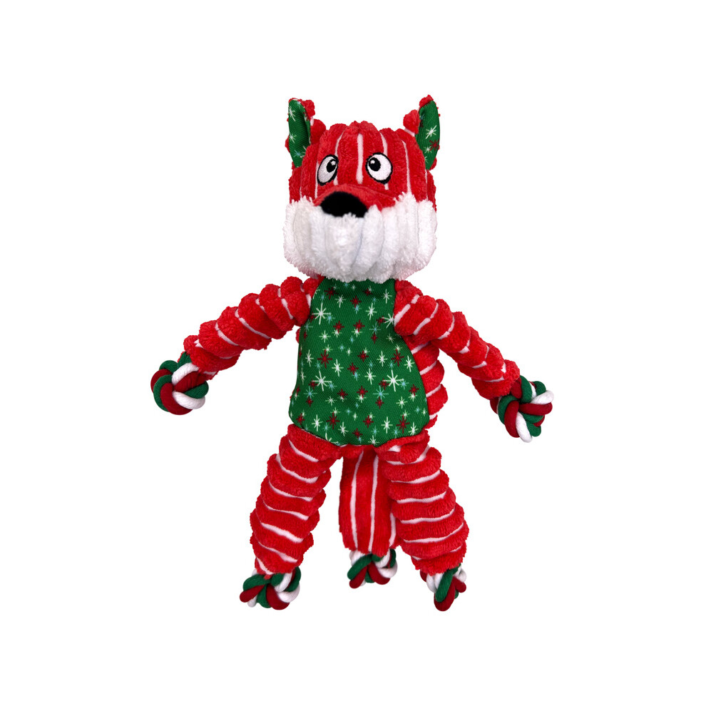 KONG Holiday Floppy Knots Fox Small Medium