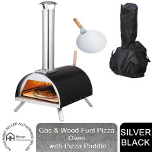 Haven Gas & Wood Fuel Pizza Oven Built-in Thermometer & Pizza Paddle