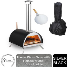 Haven Pizza Oven Built-in Thermometer w/ Rain Cover & Pizza Paddle