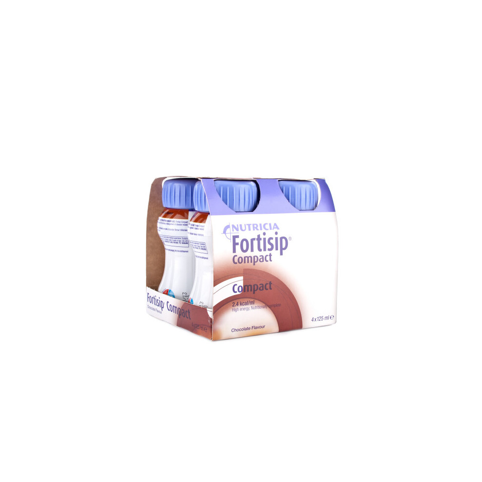 Nutricia Fortisip Compact Chocolate 125Ml Pack Of 4 - Ref: For018