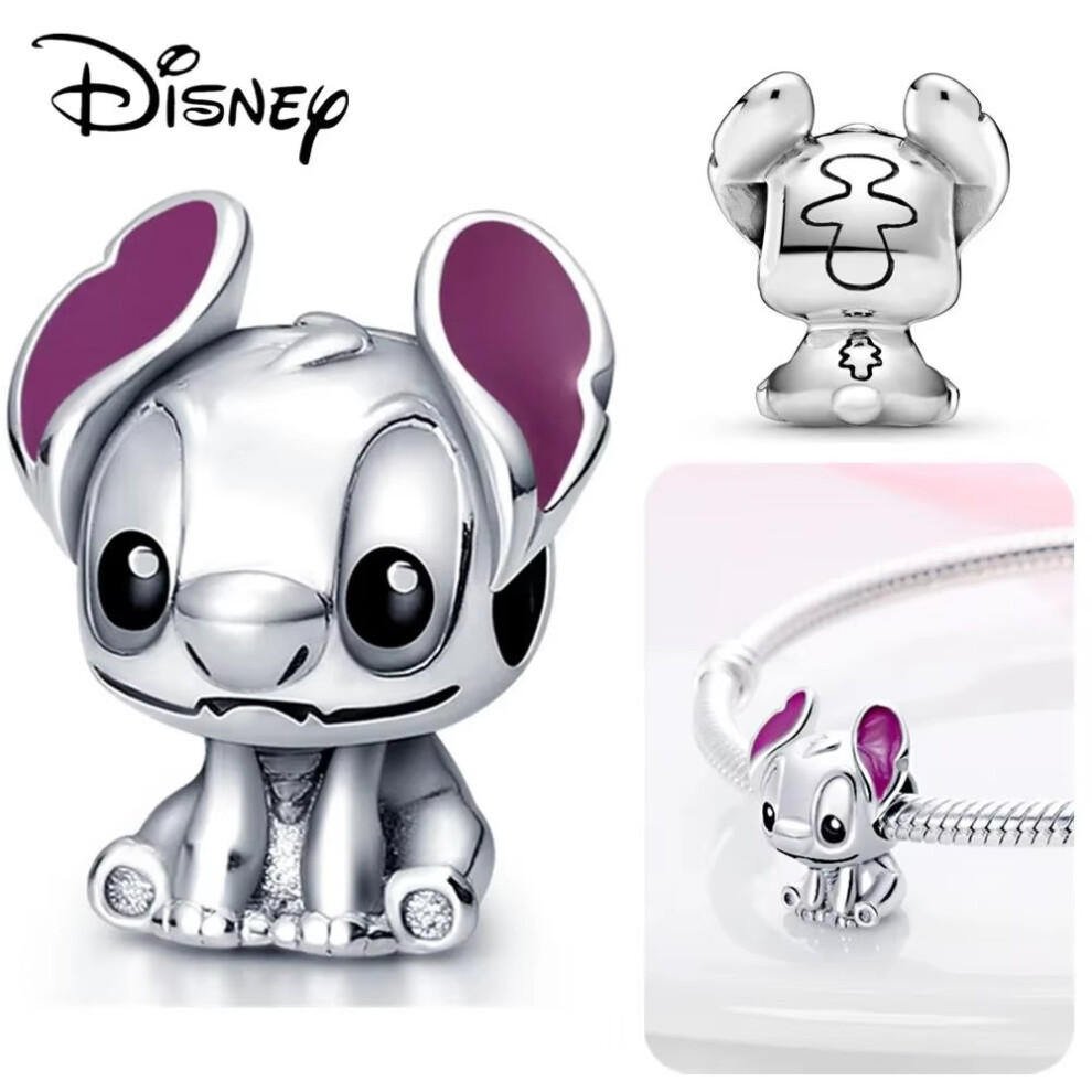 925 Silver Disney Lilo & Stitch Charm for Original PANDORA Bracelet