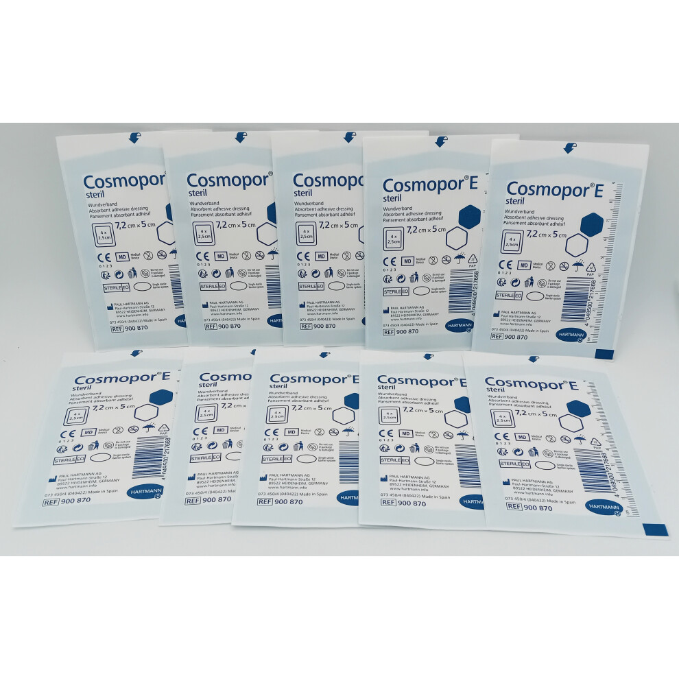 Hartmann Cosmopor E 7.2Cm X 5Cm Pack Of 10 - Ref: 900870
