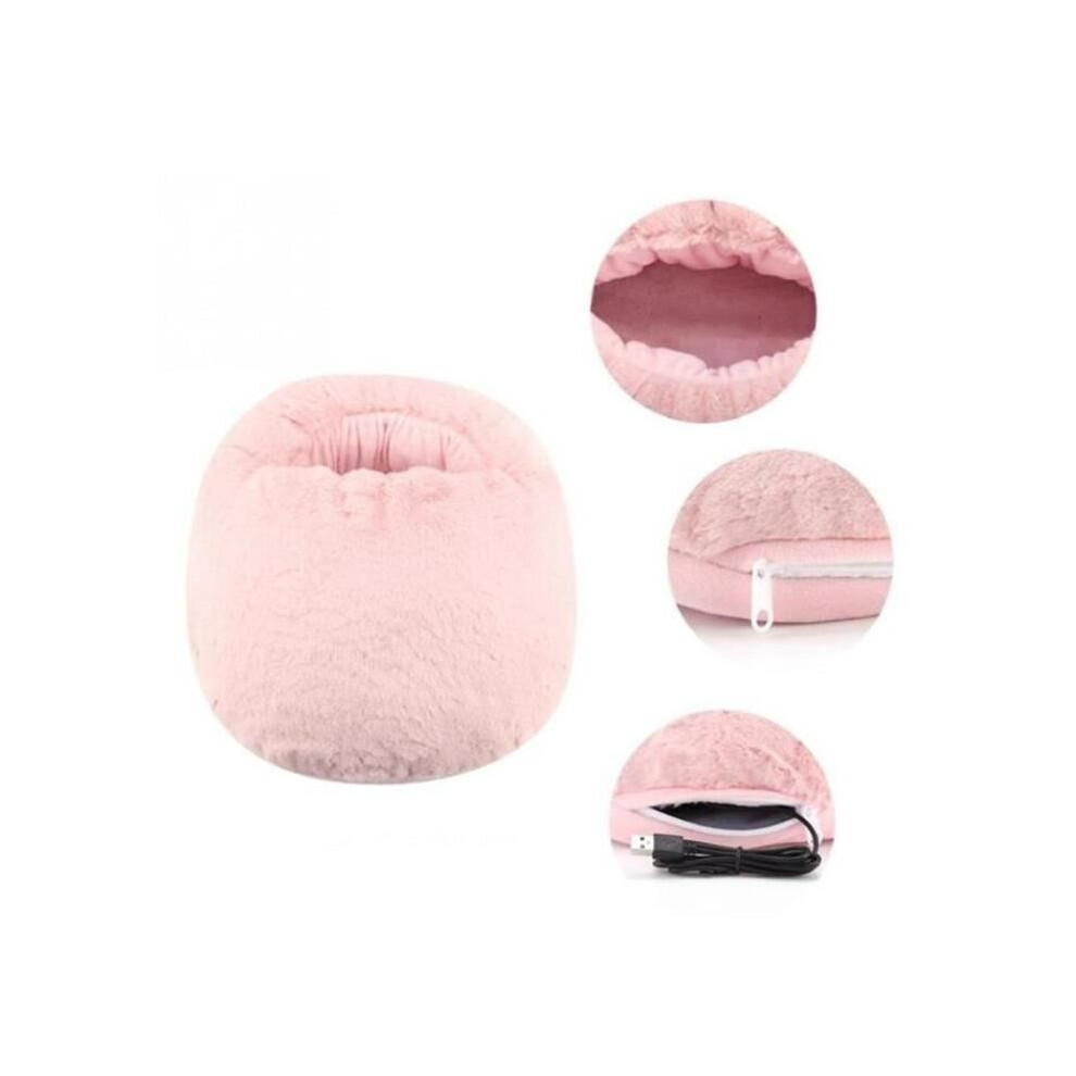 Pink Heated Blanket, Usb Electric Foot Warmer, Shoe Heating Mat, Office Slippers, Blanket - [C75188]