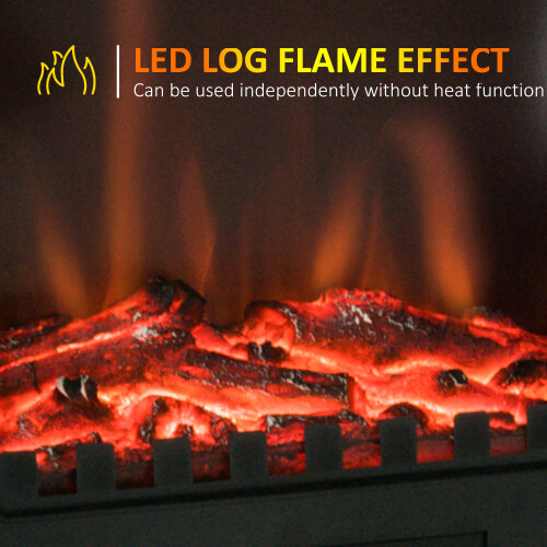 Homcom HOMCOM Electric Stove Heater LED Flame Effect 1000W/2000W 2