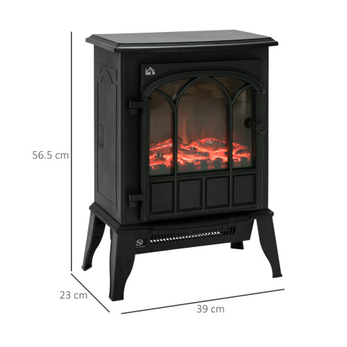 Homcom HOMCOM Electric Stove Heater LED Flame Effect 1000W/2000W 1