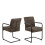 Adele Dining Chair in Grey Fabric Set of 2 1