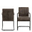 Adele Dining Chair in Grey Fabric Set of 2 2