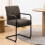 Adele Dining Chair in Grey Fabric Set of 2 5