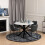 I_Oregon Dining Chair In Black with Cream Stitching 4