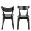 Roxby Dining Chairs in Black Set of 2 2