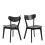 Roxby Dining Chairs in Black Set of 2 1