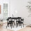 Roxby Dining Chairs in Black Set of 2 4
