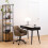 Neptun 3 Drawer Office Desk in Black 5