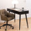 Neptun 3 Drawer Office Desk in Black 6